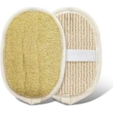 Tech Butiq Oval Kabak Lifi, Çift Taraflı Doğal Banyo Kesesi-Antibakteriyel Sağlıklı Bulaşık Süngeri, Seyahat BOY,15X11 Cm, Rovin Kumaşlı,çok Amaçlı Kullanım Cilt Yenileyici Canlandırıcı Etki, Antiselülit