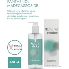 Tech Butiq Pure Choice Hassas Ciltler Için Yüz Temizleme Jeli 400 Mililitre (3 Paketi)