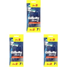 Tech Butiq Blue2 Plus Kullan At Tıraş Bıçağı 7 Adet 3lü Paket