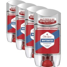 Tech Butiq Old Spice Whitewater Terlemeyi Önleyici Şeffaf Jel Deodorant 70 ml (4 Paketi)