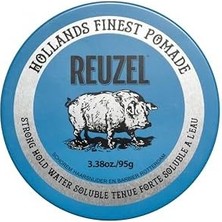 Tech Butiq Reuzel Güçlü Tutuşlu Mavi Pomad, Parlak Bir Görünüm Için Güçlü Tutuşlu Pomad, Vanilya Kokulu Suda Çözünür – 95 G (3,38 Oz)
