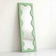 Ortakçı Design Echo Deco Flow Frame – Içi Dalgalı Boy Aynası | Modern Dekoratif Mdf Ayna 150 x 40 cm