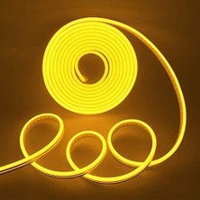 Tech Butiq Ema Dükkan 12V Trafolu Neon LED Işık | Tak-Çalıştır Trafolu Neon Şerit LED Esnek Silikonlu Aydınlatma LED Hortum (5 Metre,)
