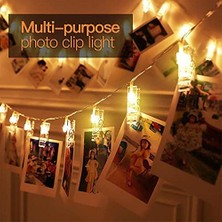 Tech Butiq 2.8m Ip Solar Güneş Enerjili 20LED Ampül Fotoğraf Klip Dekorasyon Doğum Günü Düğün Beyaz
