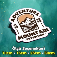 Sb Store Kamp Temalı Sticker Etiket Outdoor Adventure Camping Karavan - Model 96 - 10CM