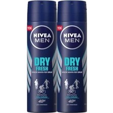 Tech Butiq Dry Fresh Erkek Sprey Deodorant 150ML 2'li Avantaj Paketi