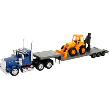 Tech Butiq New-Ray 1:43 Long Haul Kenworth Taşıyıcı Tır ve Dozer