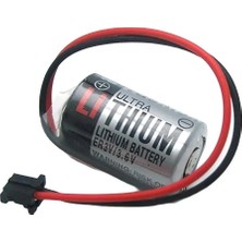 TeknoKapsül ER3V 3.6V 1/2AA Size Pil - Siyah Soket