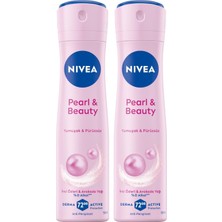 Tech Butiq Kadın Sprey Deodorant Pearl&beauty 150 Ml,terlemeye Karşı 72 Saat Anti-Perspirant Koruma, X2 Adet, Pürüzsüz Koltuk Altı, Avantajlı Paket