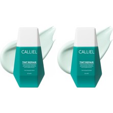 Tech Butiq Tint Repair Centella Özlü Bariyer Onarıcı, Yatıştırıcı, Kızarıklık Karşıtı Ton Eşitleyici Krem 32 ml (2 Paketi)