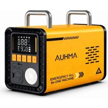 Auhma A8833 16.000 Mah 5'i 1 Arada Akü Takviyeli Şarjlı Hava Pompası Powerbank Dijital Fener & Üfleme Vakum