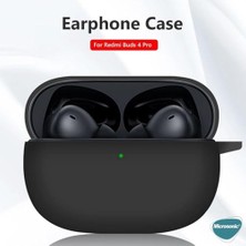 Tech Butiq Buds 8 Pro Kılıf Askılı Mat Silikon Siyah [ Buds 8 Pro ile Uyumlu Kılıf - Siyah]
