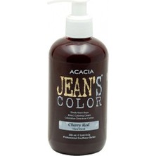 ACACIA JEAN'S COLOR Acacia Jeans Color 250 Ml Vişne Kızılı Amonyaksız Krem Saç Boyası Kadınlar İçin Uzun Süre Kalıcı