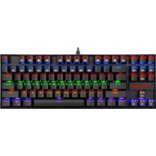 Redragon K552-KR Kumara Rainbow Red Switch Mekanik Kablolu Oyuncu Klavye