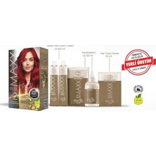 Tech Butiq Maxx Deluxe Beauty Expert Haır Color (Keratin)'li 1 Kutu (2 x 50 Ml) (Nar Kızılı 5.65)