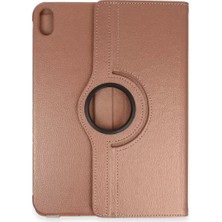 Renas Store Ipad 2022 10.9 (10.nesil) Kılıf 360 Tablet Deri Kılıf - Gold