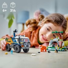Tech Butiq City Orman Kaşifinin Arazi Kamyonu 60426-6 Yaş ve Üzeri Çocuklar Için Yaratıcı Oyuncak Yapım Seti (314 Parça)