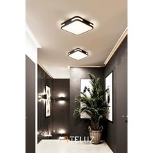 Tech Butiq Kare Model Modern Plafonyer Avize (30X30 Cm)