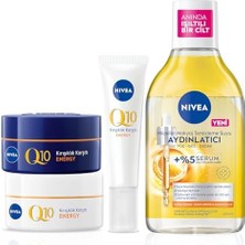 Tech Butiq C Vitamini Bakım Seti, Micellar Makyaj Temizleme Suyu 400ML,GÖZ Kremi 15ML, Gündüz ve Gece Yüz Kremi