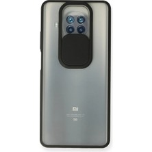 Renas Store Mi 10T Lite Kılıf Palm Buzlu Kamera Sürgülü Silikon - Siyah