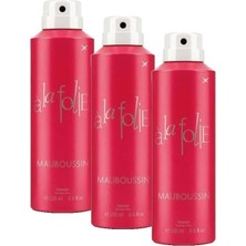 Tech Butiq Mauboussin A La Folie Deodorant 200 ml (3 Paketi)