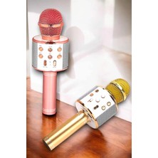 Renas Store Kablosuz Bluetooth Karaoke Mikrofon USB Aux Girişli, Yüksek Ses Kalitesi