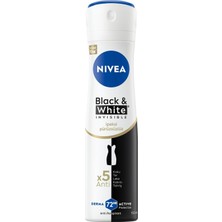 Tech Butiq Kadın Sprey Deodorant & Invisible Ipeksi Pürüzsüzlük, Ter ve Ter Kokusuna Karşı 72 Saat Anti-Perspirant Koruma 150 ml