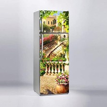 Tech Butiq Buzdolabı Kaplama Dolap Kaplama Etiketi 3D Bahçe Balkon