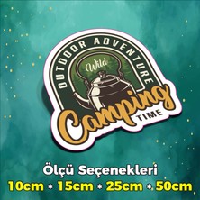 Sb Store Kamp Temalı Sticker Etiket Outdoor Adventure Camping Karavan - Model 94 - 10CM