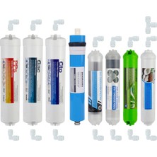 DS Natural Water Su Arıtma Cihazı Filtresi 8'li Filtre Seti Paket 12 Aşama Membran