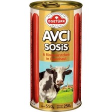 EGETÜRKk 550 gr Avcı Sosis %100 Sığır Eti Menşei Türkiye Lezzetli Şarküteri Ürünü