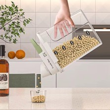 Tech Butiq Mika Sızdırmaz Ölçekli Deterjan ve Kuru Bakliyat Saklama Kabı, Çok Amaçlı, Gıda Güvenliği ve Hijyen Için Ideal, Mutfak ve Çamaşır Odası Düzenleyici (1800 Ml)