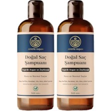 Tech Butiq Organik Argan ve Zeytinyağı Özlü Kuru ve Normal Saçlar Için Besleyici ve Onarıcı Şampuan 500 ml (2 Paketi)