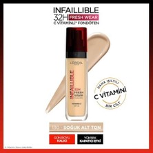 Tech Butiq Infaillible 32H Fresh Wear C Vitaminli Fondöten - 130