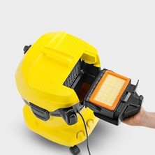 Tech Butiq Yedek Vakum Filtresi, Düz Plili Filtre, Islak ve Kuru Elektrik Süpürgesi Yedek Parçası, Karcher Wd4 Wd5 Wd6 Mv4 Mv5 Mv6 Elektrik Süpürg6 Elektrik Süpürgeleri ile Uyumlu Düz Filtre Elemanı