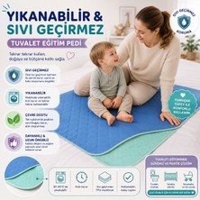 CDE Abso 5 Katlı Yıkanabilir Emici ve Sıvı Geçirmez Çocuk Tuvalet Eğitim Pedi 85X90 cm (Kahverengi)