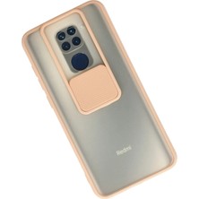 Renas Store Redmi Note 9 Kılıf Palm Buzlu Kamera Sürgülü Silikon - Pembe