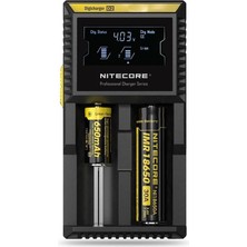 Renas Store Nitecore D2 Digi Charger Li-Ion / Nı-Cd / Nı-Mh / Lifepo4 Dijital Pil Şarj