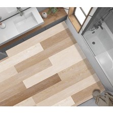 Tech Butiq Yer Kaplama Zemin Kaplama Folyosu 65X130 cm Ahşap Panel