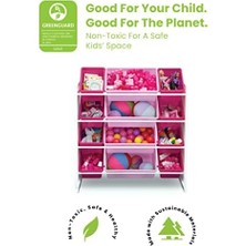 Tech Butiq Children Çocuk Oyuncakları 12 Plastik Kovalı - Greenguard Sertifikalı, Beyaz/pembe