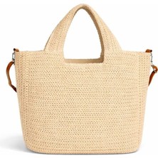 PaminBags Aksesuar Paminbags Askılı Midi Hasır Çanta PMN0013
