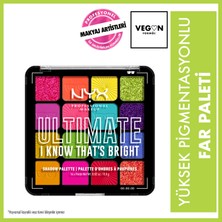 NYX Professional Makeup Ultimate Shadow Palette - I Know Thats Bright Göz Farı Paleti
