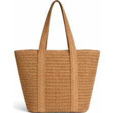 PaminBags Aksesuar Paminbags Hasır Büyük Omuz Çantası PMN0020