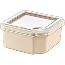 Tech Butiq Q-Box Saklama Kabı 1000 ml Latte