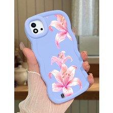 Ucuc Realme C11 2021 Uyumlu Mavi Silikon Kılıf Kamera Korumalı Darbe Emici Tasarım Şık Baskı Kılıf