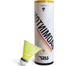 Die Grup Yüksek Kaliteli 6'lı Plastik Badminton Topu - Sarı