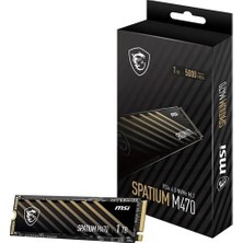 MSI Msı 1tb Spatıum M470 Pro 6000- 4500MB/S M2 Nvme Gen4 Disk