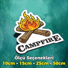 Sb Store Kamp Temalı Sticker Etiket Outdoor Adventure Camping Karavan - Model 103 - 10CM