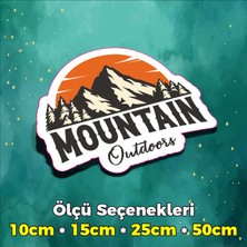 Sb Store Kamp Temalı Sticker Etiket Outdoor Adventure Camping Karavan - Model 109 - 10CM