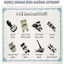Die Grup Ev Tipi Dikiş Makinesi Için 8 Parça Ayak Seti